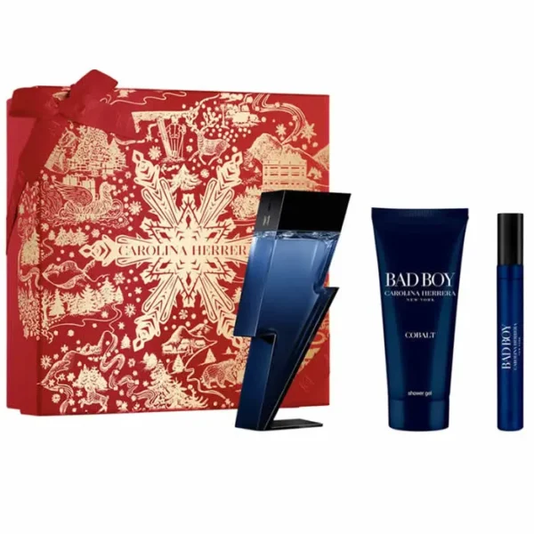 Carolina Herrera Bad Boy Cobalt Eau De Perfume Spray 100ml Set 3 Pieces - Image 2