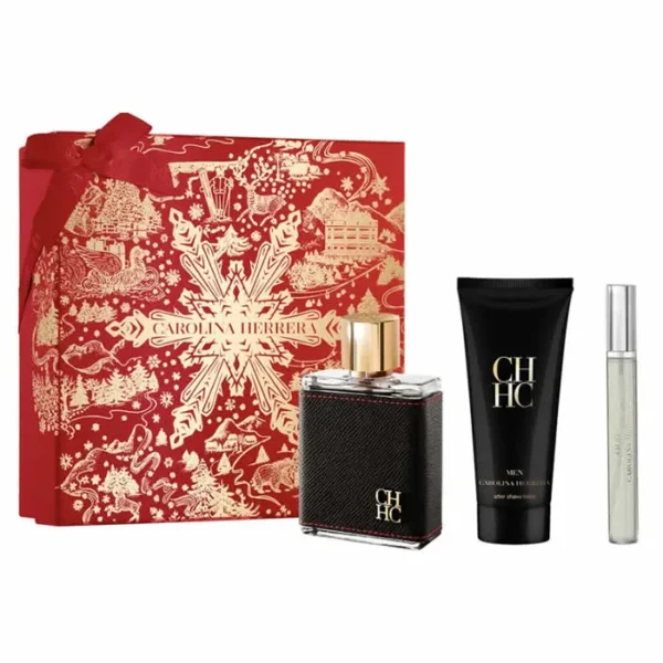 Carolina Herrera Ch Men Eau De Toilette Spray 100ml Set 3 Pieces - Image 2