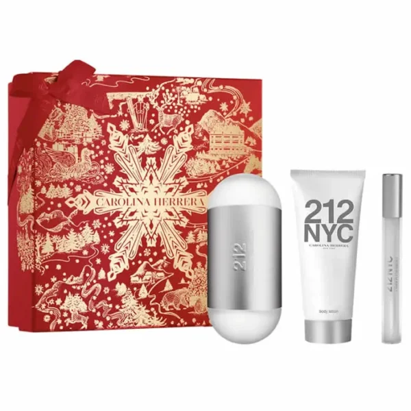 Carolina Herrera 212 Nyc Eau De Toilette Spray 100ml Set 3 Pieces - Image 2