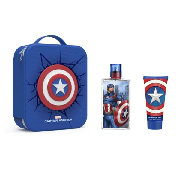 Marvel Captain America Eau De Toilette Spray 100ml Set 3 Pieces - Image 2