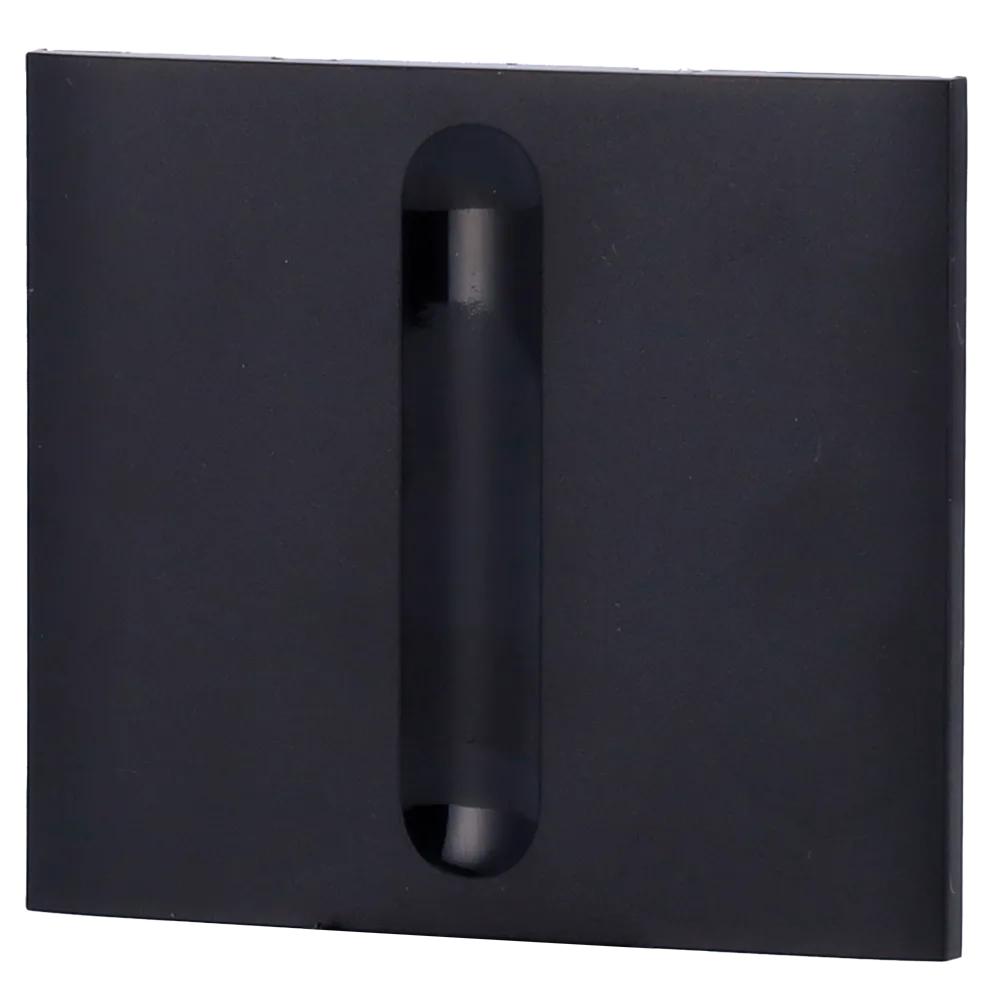 Painel tátil para interrutor de luz regulável - Compatível com AJ-LIGHTCORE-DIMMER-VERT - Retroiluminação LED - Painel central de toque sem contacto - Cor preto - Ajax - LightSwitch CenterButton (Dimmer)Vertical