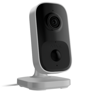 Câmara Cube IP 4 Mp - Deteção de objectos com IA - IV 8 m / Deteção PIR até 4 m - Áudio bidirecional com cancelamento de ruído - Wi-Fi 2.4 GHz com suporte Jeweller/Wings - Cor branco