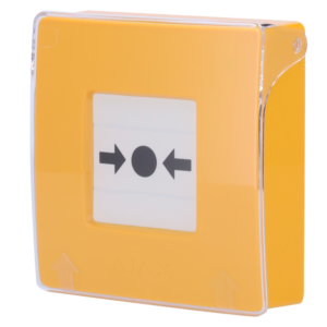 Ajax Botão de parede sem fios para ativação manual do alarme de incêndio - AJ-MANUALCALLPOINT-YELLOW