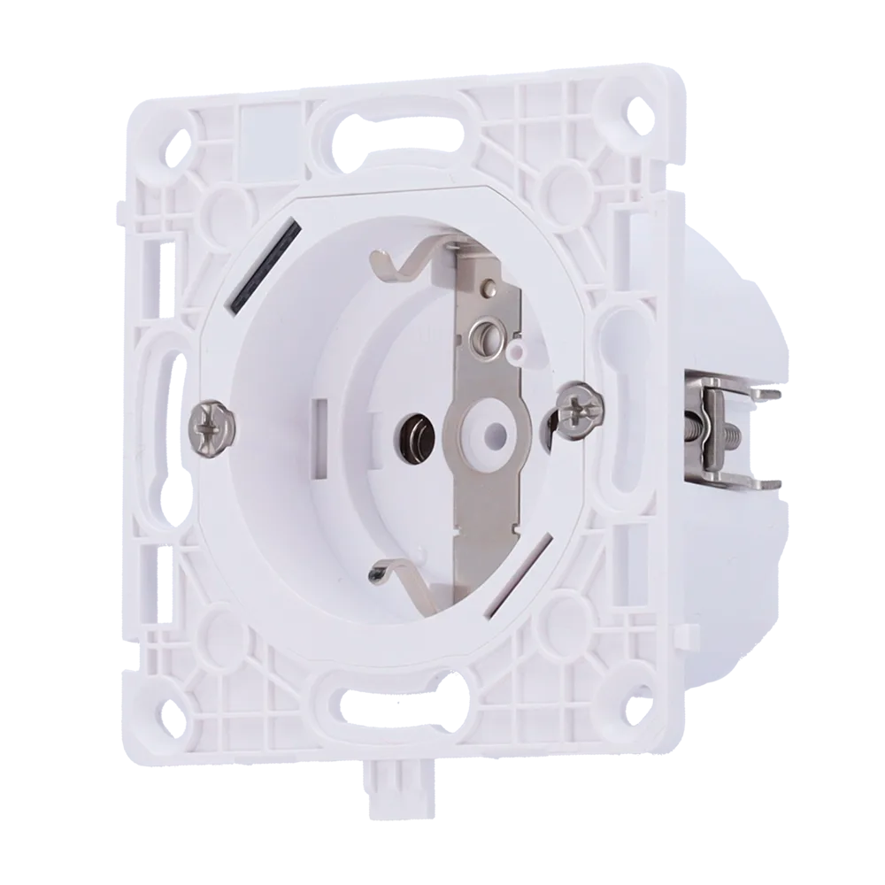 Relé para ficha inteligente tipo F - Sem fios 868 MHz Jeweller - Alcance de comunicação até 1100 m - Fonte de alimentação 230 V AC 50 Hz - Controlo através do telemóvel ou manualmente - Monitor de consumo de eletricidade