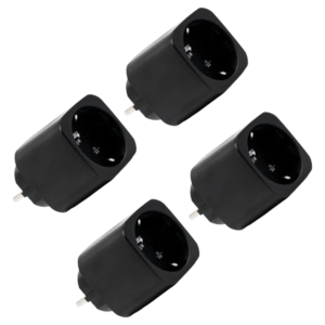 Shelly Plug PM Gen3 (Negro) 4 Pcs - SH-PLUG-M-GEN3-B-X4