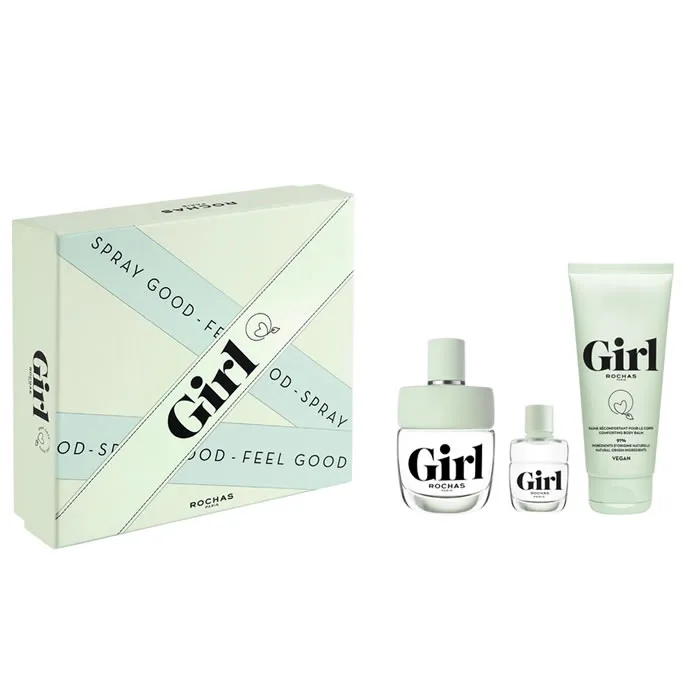 Perfume - Rochas Girl Eau De Toilette Spray 100ml Set 3 Pieces da marca - ROCHAS