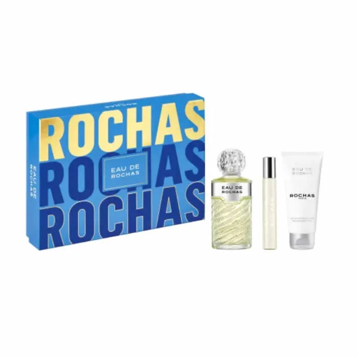 Perfume - Rochas Eau De Rochas Eau De Toilette Spray 100ml Set 3 Pieces da marca - ROCHAS