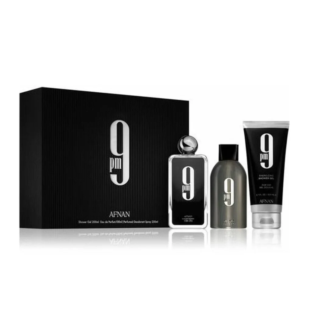 Perfume - Afnan 9 Eau De Parfum 100un Gel De Baño 200ml Desodorante 250ml Spray da marca - AFNAN
