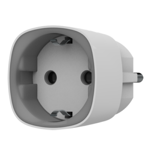 Tomada inteligente com controlo remoto - Sem fios 868 MHz Jeweller - Antena interna alcance 1000 m - 230 VAC 50 Hz / Até 2.5 kW (11 A) - Medidor de consumo - Cor branco