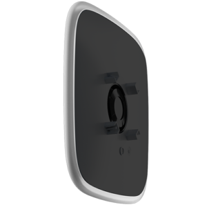 Sirene externa com tampa personalizável - Sem fios 868 MHz Jeweller - Pressão sonora máxima 113 dB - LED sinalização - Alimentação 12 VDC / 4 pilhas CR123A 3.0 V - Não inclui cobertas 10XAJ-BRANDPLATES-B
