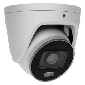 Câmara IP Turret 8 Megapíxel Ajax - 1/2.8" Progressive Scan CMOS - Lente varifocal motorizada 2.8~12 mm - IV 60 m | Luz branca 40 m | PoE 802.3at/af - 120 dB TrueWDR | Deteção de movimento | IA -  MicroSD até 256GB | Cor: Branco