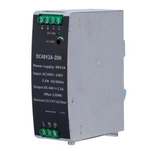 1x Fonte de alimentação industrial para calha DIN DC48V2A-DIN - DC48V2A-DIN