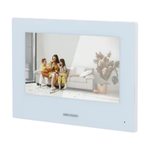 Monitor de entrada de vídeo para portas interiores da Hikvision - DS-KH6320Y-WTE2/White