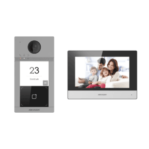 Painel de entrada de porta de vídeo externo Hikvision para instalação de superfície - DS-KIS604-P(C)