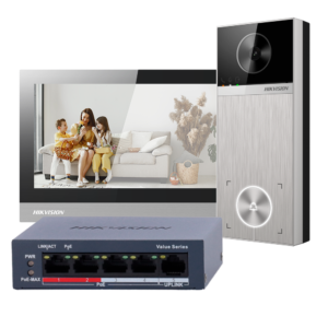 Painel de entrada de porta de vídeo externo Hikvision para instalação de superfície - DS-KIS613-S