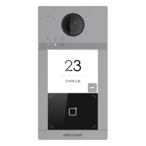 Painel de vídeo porteiro exterior da Hikvision - DS-KV8113-WME1(C)/Flush