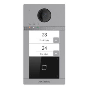Painel de vídeo porteiro exterior da Hikvision - DS-KV8213-WME1(C)