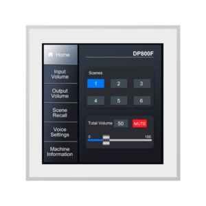 Painel de controlo - DSPPA-DP800F