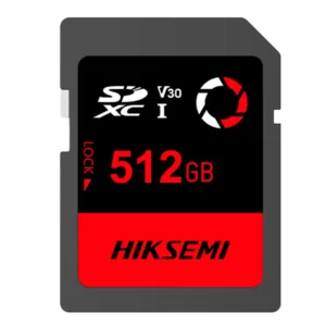 Cartão de memória 512 GB Hikvision - HS-SD-E30STD/512G/CAPTURE/W