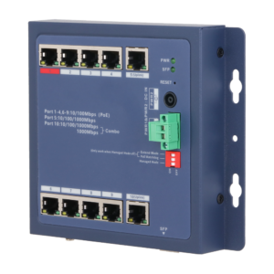 1x Switch Industrial Gerenciável L2 XS-SWI1008HIPOE-MFC-90-DIN - XS-SWI1008HIPOE-MFC-90-DIN