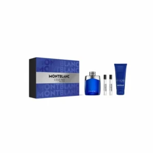 Montblanc Legend Blue Eau De Parfum Spray 100ml Set 4 Pieces