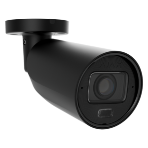 Câmara IP Bullet 5 Mpx Ajax - 1/2.7" Progressive Scan CMOS - Lente varifocal motorizada 2.8~12 mm - IV 60 m | Luz branca 40 m |  MicroSD até 256GB - 120 dB TrueWDR | Deteção de movimento | IA - Grau de proteção IP67