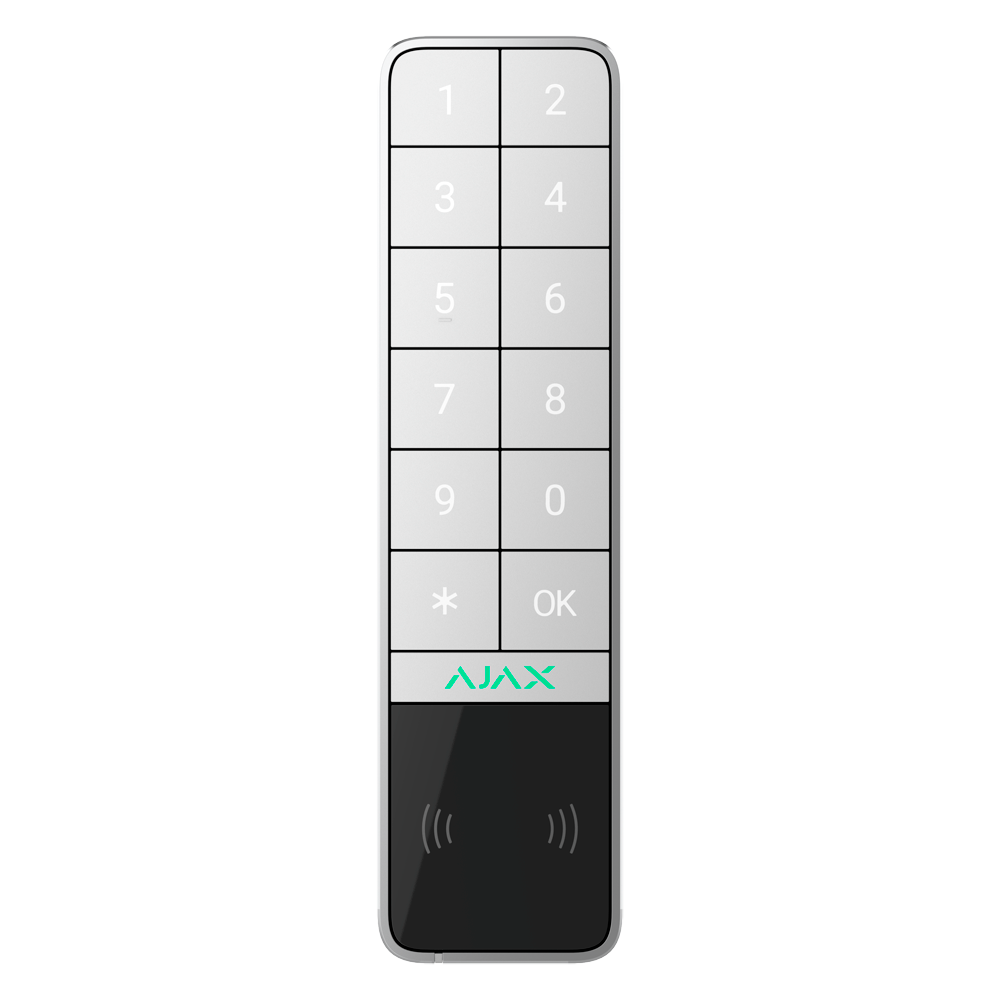 Teclado para exterior IP66/IK08 com leitor RFID - Ativação/desativação total ou em grupo - Autenticação: códigos