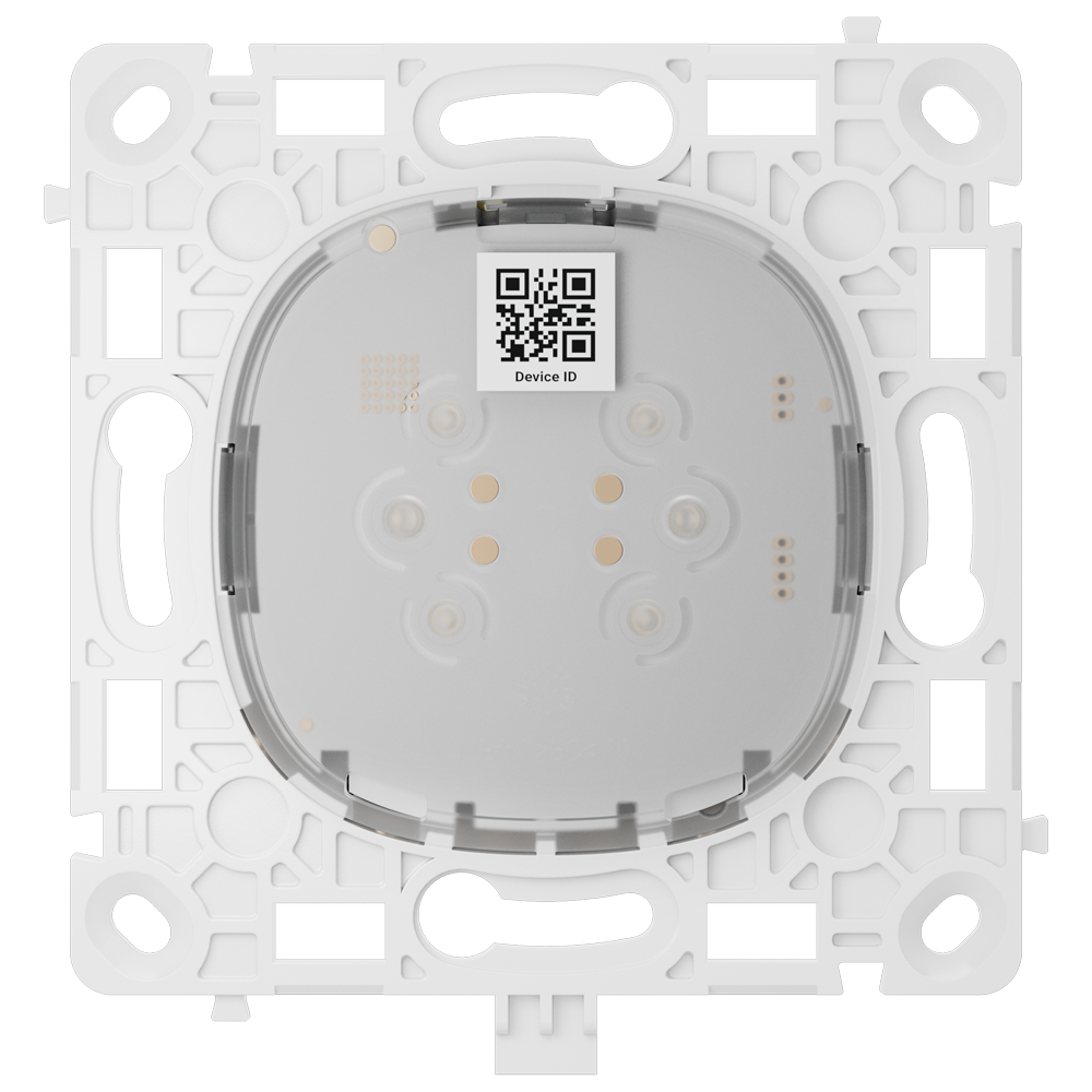 Relé inteligente de interrutor duplo comutável - Sem fios 868 MHz Jeweller - Alcance de comunicação até 1100 m - Fonte de alimentação 230 V AC 50 Hz - Não há necessidade de cabo neutro - Ajax - LightSwitch LightCore (2 Gang/2 way)