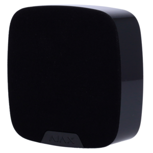 Módulo de voz sem fios - Sem fios 868 MHz Jeweller - Pressão sonora máxima 103 dB - Alimentação 4 pilhas CR123A 3.0 V - Otimização de voz com IA - Suporte com parafuso de fixação